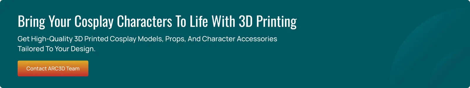 custom 3D printing services for cosplay models and props in UAE